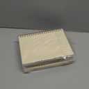 Cregugua 4 Pieces B6 Wooden Cover Sketchbook 80 blank Pages Jounal Notebook 7 x 5 In Blank Spiral Notebook for Crafts