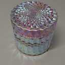 Decorative Jewel Jar Candle, 7 Ounce Premium Hand Poured Natural Soy Wax, Sugared Fig 6 pack