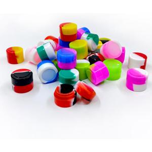 100pcs 2ML Silicone Containers Non-Stick Containers Wax Concentrate Multi Use Storage Jars Assorted Colors