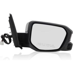 Passenger Side View Mirror Compatible with 2016-2021 Honda Civic Power Heated With Camera (Black)