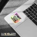 10 x (5pcs) Fight for Those Without Your Privilege Stickers 3 Inch, Protest Stickers, Funny Sayings Quotes Inspirational Phrase Vinyl Decal, Waterproof Vinyl Decal for Laptop, Water Bottles, Car