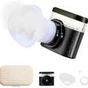 Eye Steamer for Dry Eyes Relief, Portable Electric Heated Steam Therapy Wand Machine with Moist Heat for Natural Tears Restore, Dry Eye Mist Sprayer with Warm Compress and 3 Level-Heat (Black)