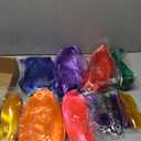 PLULON 7 Pcs Neon Short Bob Wigs Colored Wigs with 7 Pcs Sunglass, Colorful Party Cosplay Wigs Daily Hairpieces for Bachelorette Party Favors Supplies Halloween Costumes (Multicolor)