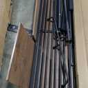 Bellemave Full Size Loft Bed with Desk and Storage Shelf, Full Size Loft Bed Frame with Guardrail and Ladder, Heavy Duty Loft Beds for Kids, Teens, Black