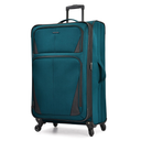 U.S. Traveler Aviron Bay Expandable Softside Luggage with Spinner Wheels, Teal, 30-Inch