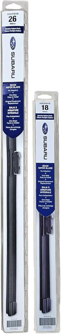 Subaru 2020-2024 Legacy & Outback Front & Rear Windshield Wiper Full Blade Set - SOA591B726, SOA591B718 - Genuine OEM