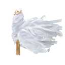 Trutob 30 Pcs Wedding Wand, White Ribbon Sticks, Wedding Streamers, Lace Ribbon Streamers, Wedding Exit Items, Send Off Wands, Props Sticks with Bells for Wedding Party Celebration Favors