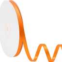 Double Face Orange Satin Ribbon 1/4 Inch X 50 Yards Polyester Orange Ribbons for Gift Wrapping Fabric Ribbon for Crafts Flower Bouquet Sewing Arts Wedding Party Decoration