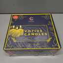 Candle Charisma Bulk 72 Citronella Scented Votive - Yellow Color 10-Hour Extended Burn Time (Glass Holders not Included)