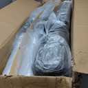 COLAMY Upholstered Parsons Dining Chairs Set of 4, PU Leather Dining Room Kitchen Side Chair with Nailhead Trim and Wood Legs - Dark Brown