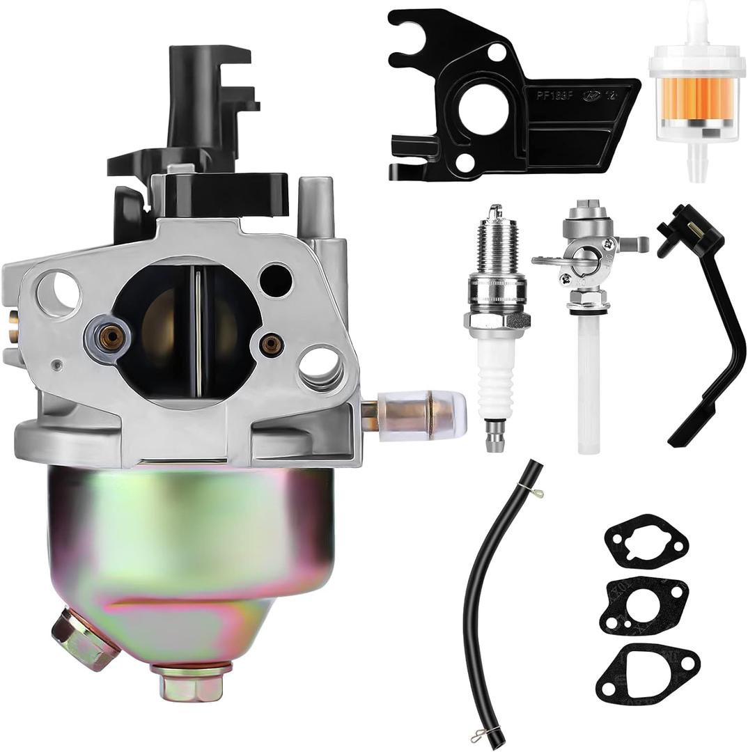SOFO 212cc Carburetor Kit for Predator 4000 3000 3050 3200 4375 Watts Generator for Honda GX120 GX160 GX200 Generac 196cc 208cc 212cc 224cc 7HP 6.5HP Engine with Fuel Filter & Spark Plug