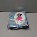 Girls Light-Up 80s Costume Set for Kids - Christmas Dress-Up, Holiday Party Decades Day Rock Star Outfit (Small, Pink)