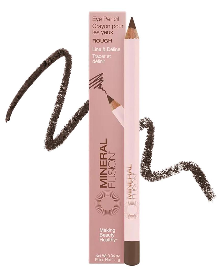 Mineral Fusion Eye Pencil (Light Brown - Rough) - Eyeliner with Soothing Chamomile, Meadowfoam & Vitamin E - Smooth & Long Lasting, Hypoallergenic, Non-Irritating Eye Makeup