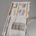 CTSNSLH 4 Tier Plastic Storage Bins and Boxes Organizer - Stackable with Lids for Bedroom, Living Room, Office - Foldable Containers (White)