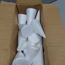 Bright Creations Foam Cones for Crafts - 2 x 4 in, White, 24 Pack - Cone Shapes for DIY Gnome Projects & Floral Foam Arrangements