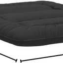 MAXYOYO Japanese Floor Mattress Futon Mattress, 4" Thicken Tatami Mat Sleeping Pad Foldable Roll Up Mat Boys Girls Dormitory Pad Kids Floor Lounger Cushion, Black, Queen
