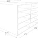 Classroom Keepers 12" x 18" Construction Paper Storage, 10-Slot, White, 17" H x 27" W x 19" D, 1 Unit