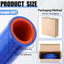 Outus 1-1/4" Id, 25ft Silicone Heater Hose,Coolant Radiator Hose, Blue, 1