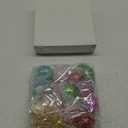 Hicarer 12 Piece Mirror Disco Ball Costume Necklaces 70s Disco Party Necklaces for Home Decorations, 1.57 Inch Stage Props, Game Accessories, Halloween, Party Favor and Supplies (Multicolor)