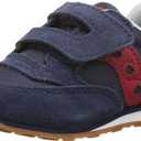 Saucony Unisex-child Baby Jazz Hook & Loop , NAVY/ RED, 10.5 M