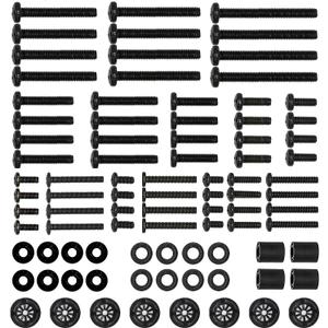 WALI Universal TV Mounting Hardware Kit Set Includes M4 M5 M6 M8 TV Screws and Spacer Fit Most TVs up to 80 inch (UVSP), Black