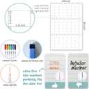 Dry Erase Wall Calendar 3 Month Calendar - Blank Undated Reusable Quarterly Calendar - Whiteboard Premium Laminated Poster - Laminated Office Jumbo 38x26 Inches Wall Calendar (Vertical)