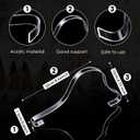 Patelai 20 Pcs Acrylic Sandal Shoe Display Store Retail Display Rack Shoe Stand Support Shaper Forms Inserts Home Bulk Clear