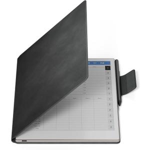 Ayotu Case for Remarkable Paper Pro, Premium PU Leather Book Folio with Pen-Buckle, Smart Magnetic Cover for Remarkable Paper Pro 11.8" Color Tablet Only, Bundle with Premium Membership (Gray)