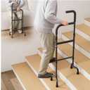 Stair Canes for Seniors, Adjustable Height, Supports 300 lbs
Stair Assist Cane with Non-Slip Base, Lightweight Steel Frame, Ergonomic Grip, Fits Standard Steps