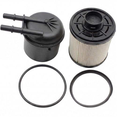 Powkos Powerstroke Fuel Filter FD-4615 Compatible with Ford F250 F350 F450 F550 Super Duty Replaces Motorcraft FD4615 BC3Z-9N184-B 5 Micron Fuel Water Separator Kit