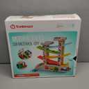 TOP BRIGHT Car Ramp Toy for 2 3 Year Old Boy Gifts, Toddler Race Track Toy for 18 Month Old with 4 Wooden Cars and 3 Car Garage