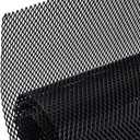 AggAuto 47x16 inches Car Pickup Truck Grill Mesh Spoiler Bumper Vent Aluminum Alloy Automotive Grille Insert Air Intake Racing Rhombic Hole 4x8mm Black