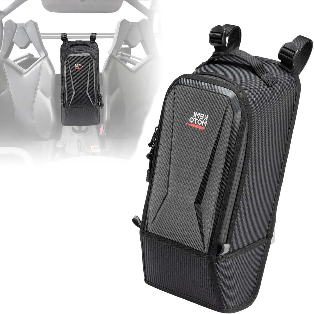 KEMIMOTO Storage Bag Compatible with Can-Am Commander/Maverick Trail/Sport 2011-2023, Center Console Between Seat Seat Organizer Shoulder Storage EVA Water-resistant