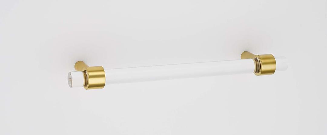 Alno A860-8-PB Contemporary Acrylic 8 Inch Center to Center Bar Cabinet Pull