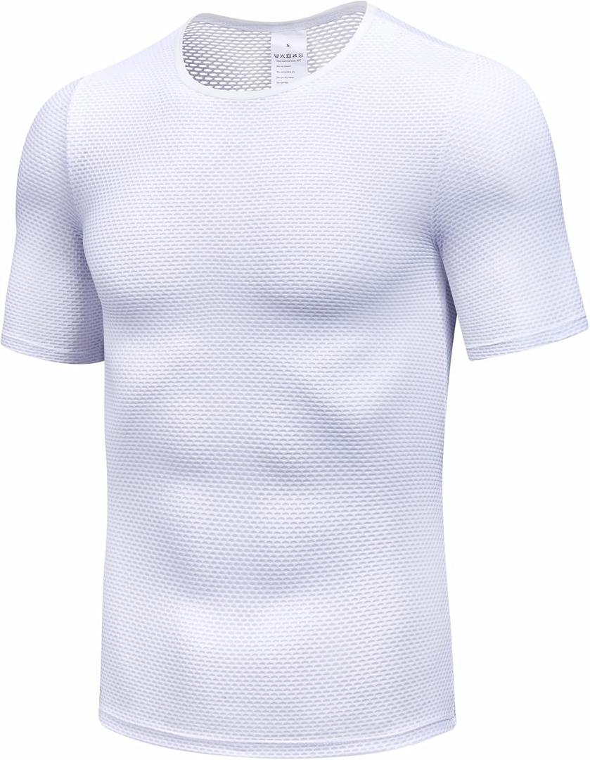 qualidyne Men's Cycling Base Layer Quick Dry Bike Undershirt Sleeveless Biking Jersey Bicycle Tops Sports Vest Breathable, XX-Large