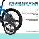 MOSHAY Aluminum Alloy Adjustable Adult Bicycle Bike Stabilizers Training Wheels Fits 24" to 29" - (24-29)