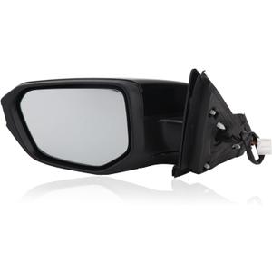 Driver Side View Mirror Compatible with 2016-2021 Honda Civic Power Heated,Civic Side Mirror Left Replace# 76258TBAC02ZA, 5Pins-Heated (Black)