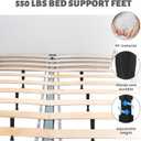 6Pcs 8.2"-15" Bed Support Legs,Adjustable Bed Legs,Durable Bed Frame Leg for King Queen Beds Slats,Plastic Furniture Leg Replacement,for Frame Cabinet and Wooden Furniture