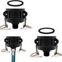 2pcs Fittings Adapter for IBC Tote Tank 275 330 Gallon Garden Hose Camlock 2 inch to 3/4 inch