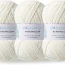 3PCS 3.5oz Chenille Yarn for Blankets Amigurumi: Soft Velvet Baby Yarn Blanket Knitting and Crocheting Bulky 5# Yarn 3 Skeins of 100g (Coconut Milk)