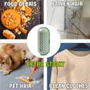 Reusable Lint Roller for Pet Hair, Washable Sticky Hair Remover with Strong Adhesion, Compact Travel Size Roller for Clothes, Sofa, Car, Carpet, Reusable & Eco-Friendly (Green)