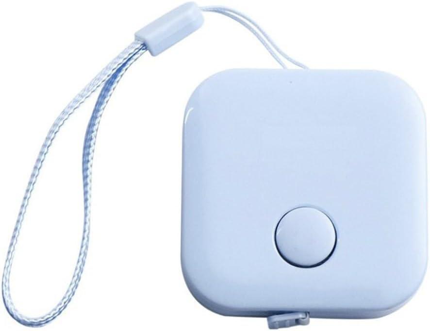 Retractable Body Measuring Tape 1.5M Soft Ruler Tape Measure with Lanyard for Sewing Tailoring Cloth Measurement Mini Size Portable Practical Plastic Measuring Tool Blue Pink White 150cm/59.06"(blue)