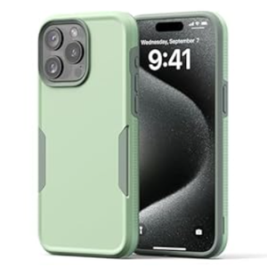 NTG2023 New Designed for iPhone 15 Pro Max Case, Heavy-Duty Tough Slim Shockproof [2 Layer Structure][Military Grade Protection] Phone Case for iPhone 15 Pro Max(6.7 Inch), Black