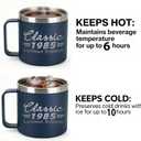41th Birthday Gifts For Women Men, 1985 Turning 41 Year Old Birthday Gifts Ideas, 41th Birthday Decorations for Dad, Grandpa, Uncle, Husband, Friends, Coworkers, 14Oz Men's Coffee Mug Cup