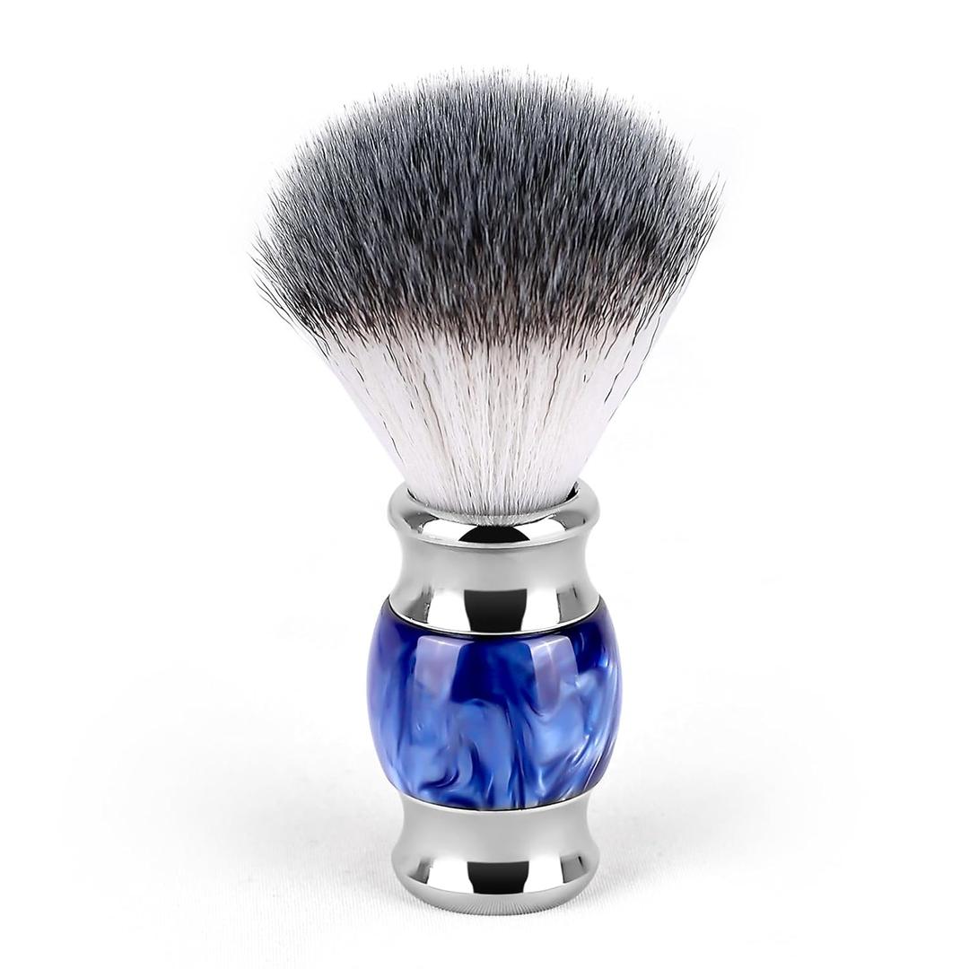 Handmade Synthetic Shaving Brushes, Shave Brush for Wet Shave With Shaving Cream & Soap, Fast Lather - Best Shave of Your Life for Double Edge Razor, Straight Razor or Shaving Razor. (Blue)