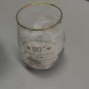 Inspirational 80th Birthday Gifts for Women Men 15oz Wine Tumbler Red Wine Glass Cup Behind You All Your Memories Before You All Your Dreams 1945 80 Years Old Birthday Present (80th)