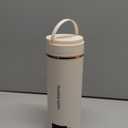 Travel Electric Kettle Portable Mini Kettle,Small Hot Water Boiler with 4 Temperature Settings,304 Stainless Steel,Fast Boiling Water with Auto Shut-Off and Boil Dry Protection,400ml (Beige, 400ML)