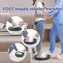 wefaner Patient Transfer Disc-Assist Client to Move Position-Transfer Disc for a Hemiplegic Fracture Patient-360 Degree Rotation for Turns-Transferring Between Seats-Change in Direction