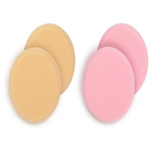 4 Pcs Make up Sponges Flat Oval Cushion Foundation Puff Sponge Make Up Applicator for Blending Eye Foundation Blush Application, Dry and Wet