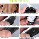 Dual Channel TENS EMS Unit 24 Modes 36 Levels, Upgraded Large Screen Intensity Muscle Stimulator for Back Neck Shoulder Pain Relief, Rechargeable Electric Pulse Massager TENS Machine with 10 Pads (Black)